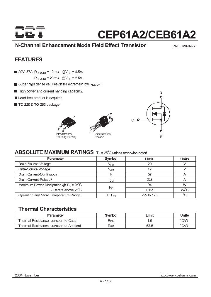 CEP61A2_2631088.PDF Datasheet