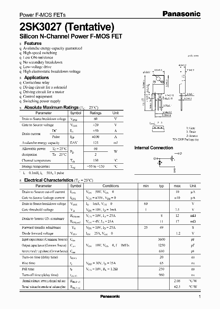 2SK3027TENTATIVE_2640754.PDF Datasheet