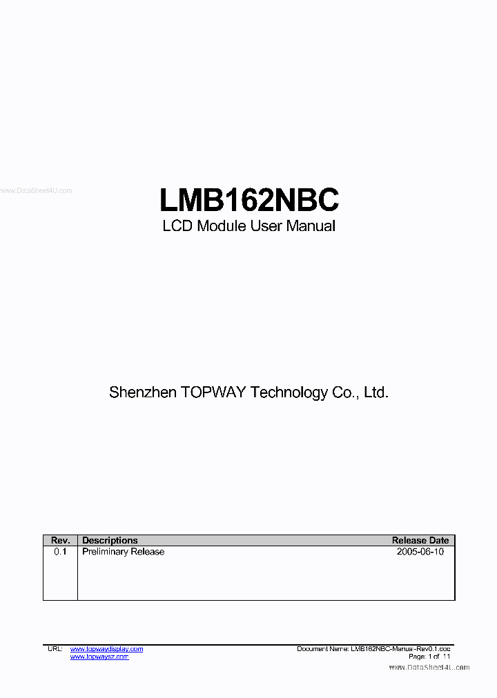 LMB162NBC_2669883.PDF Datasheet
