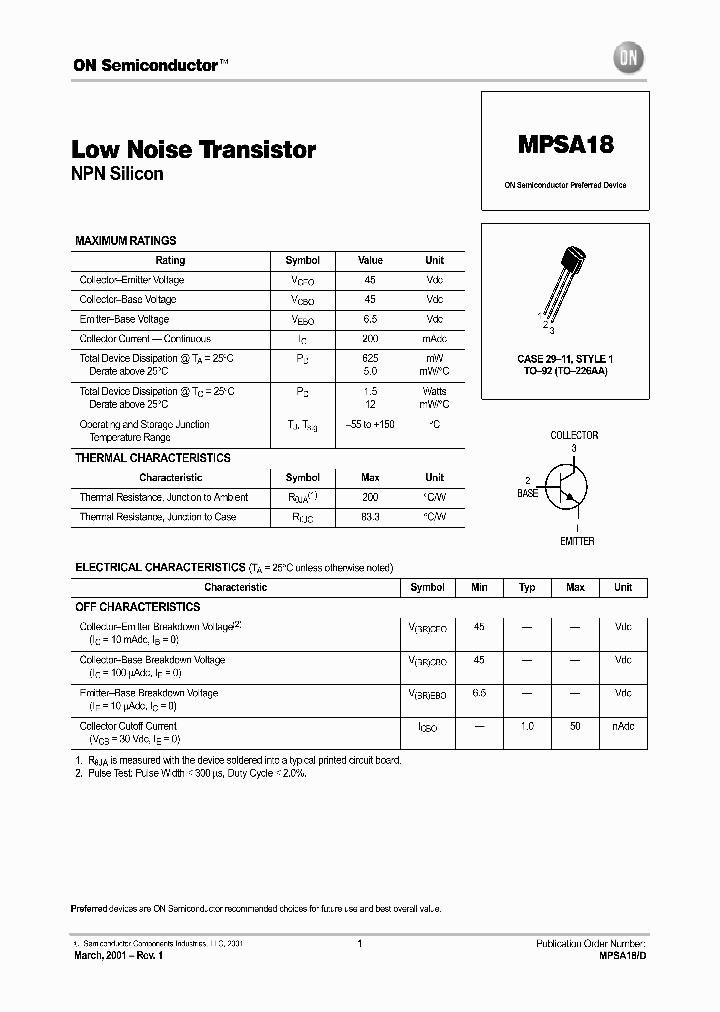 MPSA18-D_2671504.PDF Datasheet