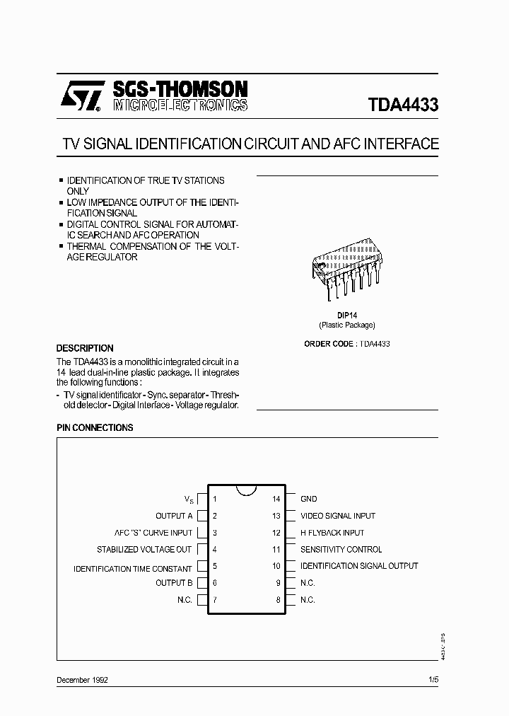 TDA4433_2676817.PDF Datasheet