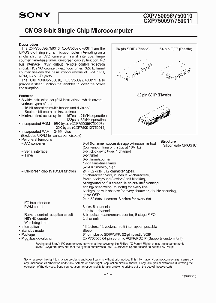 CXP750011S_2679070.PDF Datasheet