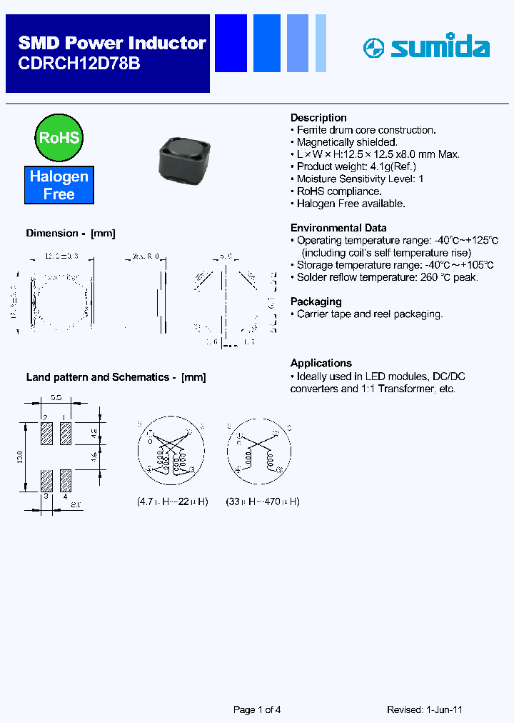 CDRCH12D78BHF-220MC_2702293.PDF Datasheet