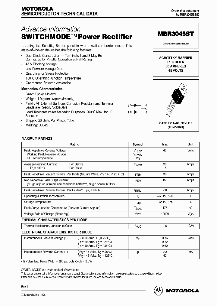 MBR3045ST_2710349.PDF Datasheet