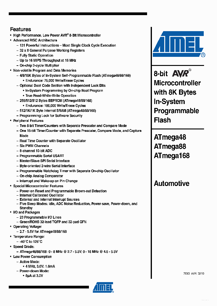 ATMEGA48_2714018.PDF Datasheet