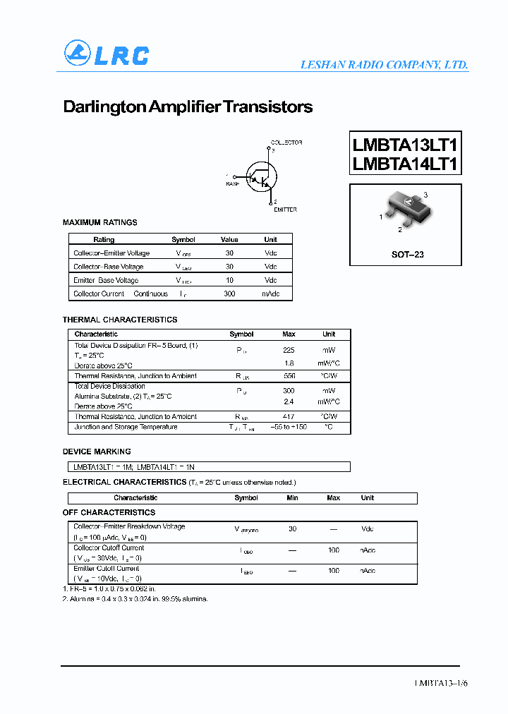 LMBTA14LT1_2718920.PDF Datasheet