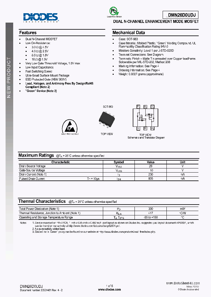 DMN26D0UDJ_2721356.PDF Datasheet