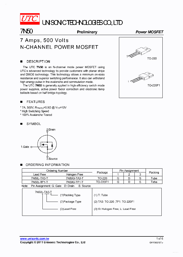 7N50_2724240.PDF Datasheet