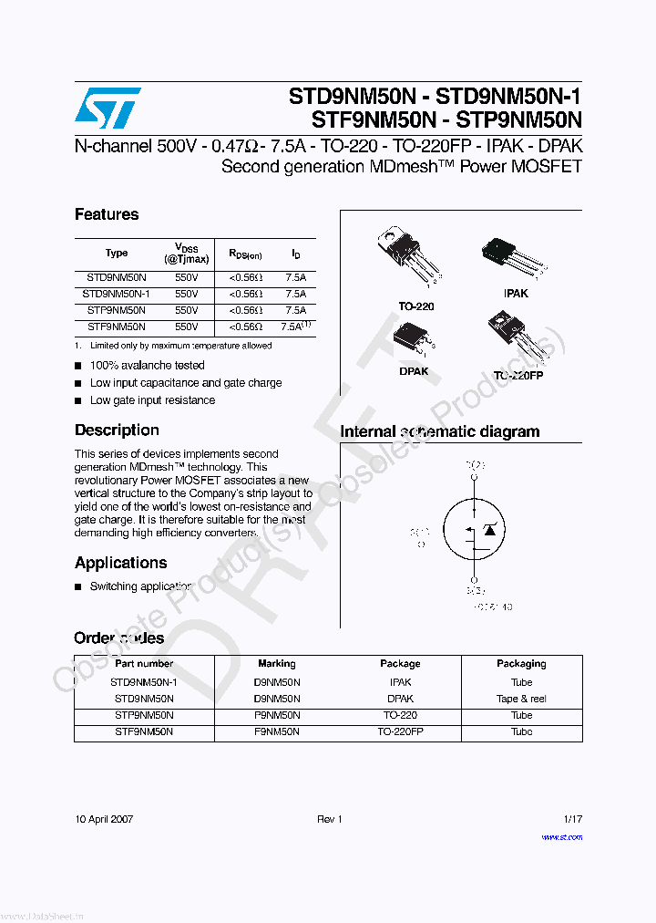 STP9NM50N_2725364.PDF Datasheet