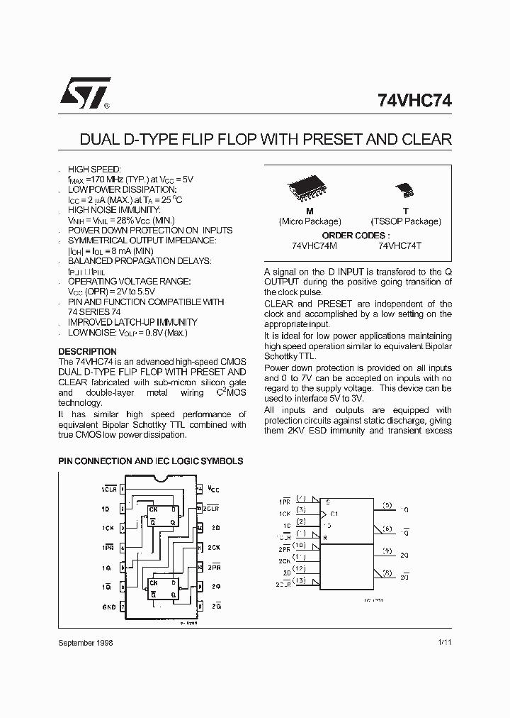 74VHC74_2729051.PDF Datasheet