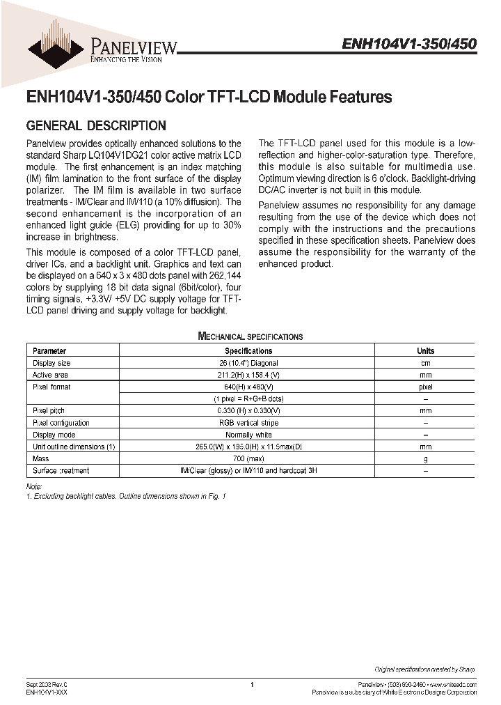 ENH104V1-350_2728086.PDF Datasheet