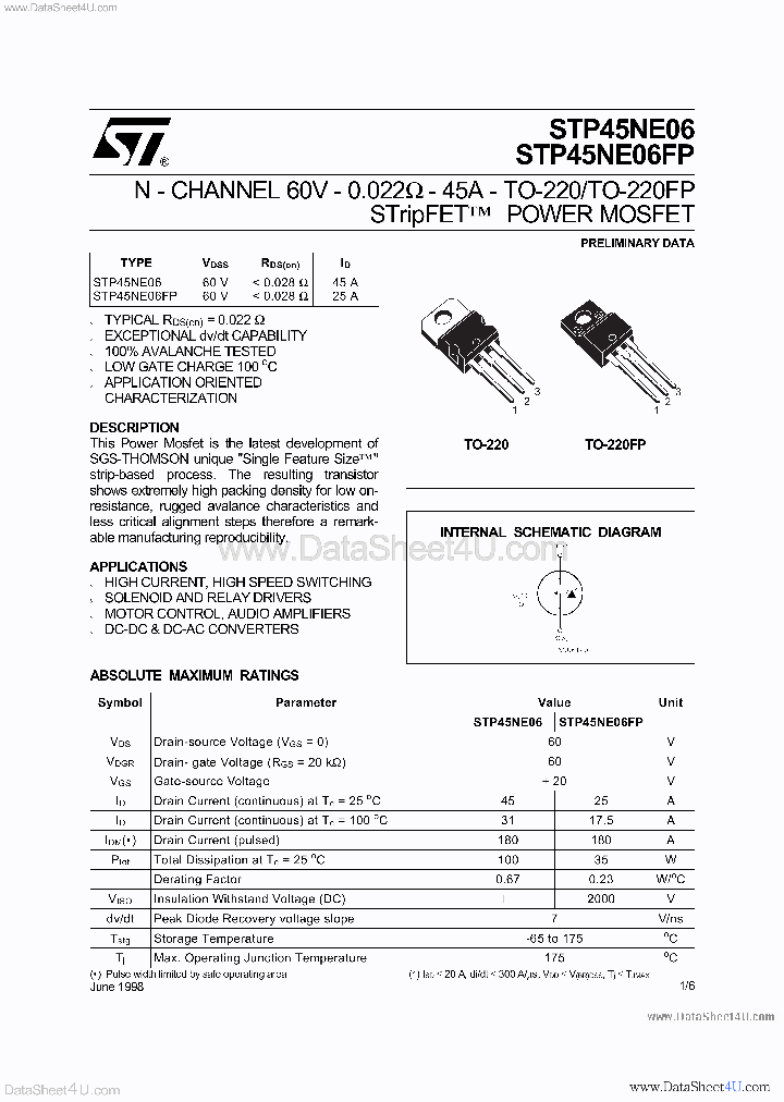 STP45NE06_2731238.PDF Datasheet