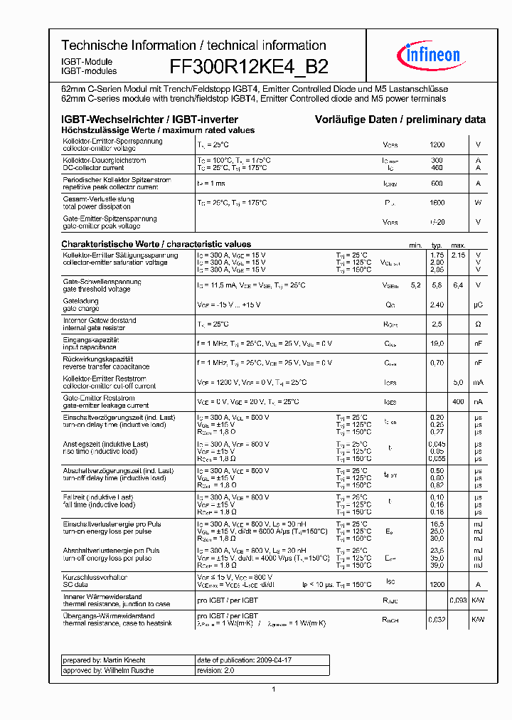 FF300R12KE4B2_2750074.PDF Datasheet