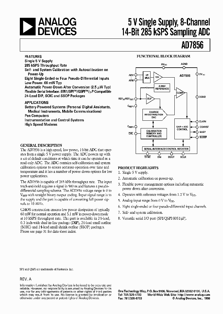 AD7856ARS_2751613.PDF Datasheet