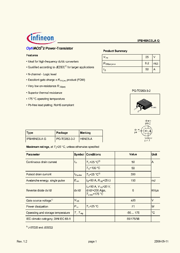 IPBH6N03LAG_2754004.PDF Datasheet