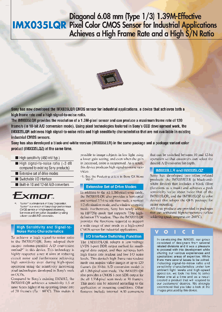 IMX035LQR_2760565.PDF Datasheet