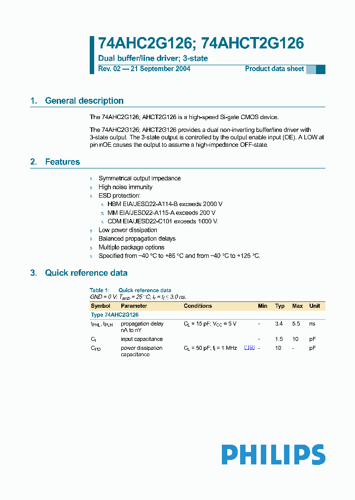 74AHC2G126_2761032.PDF Datasheet