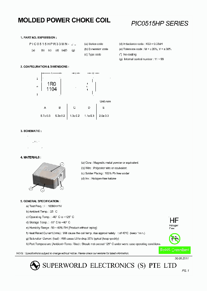 PIC0515HP100MN_2766847.PDF Datasheet