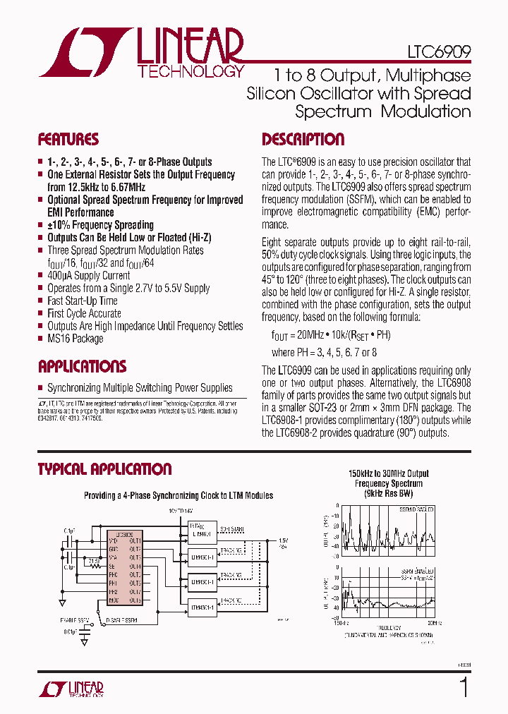 LTC6909CMS-PBF_2768197.PDF Datasheet