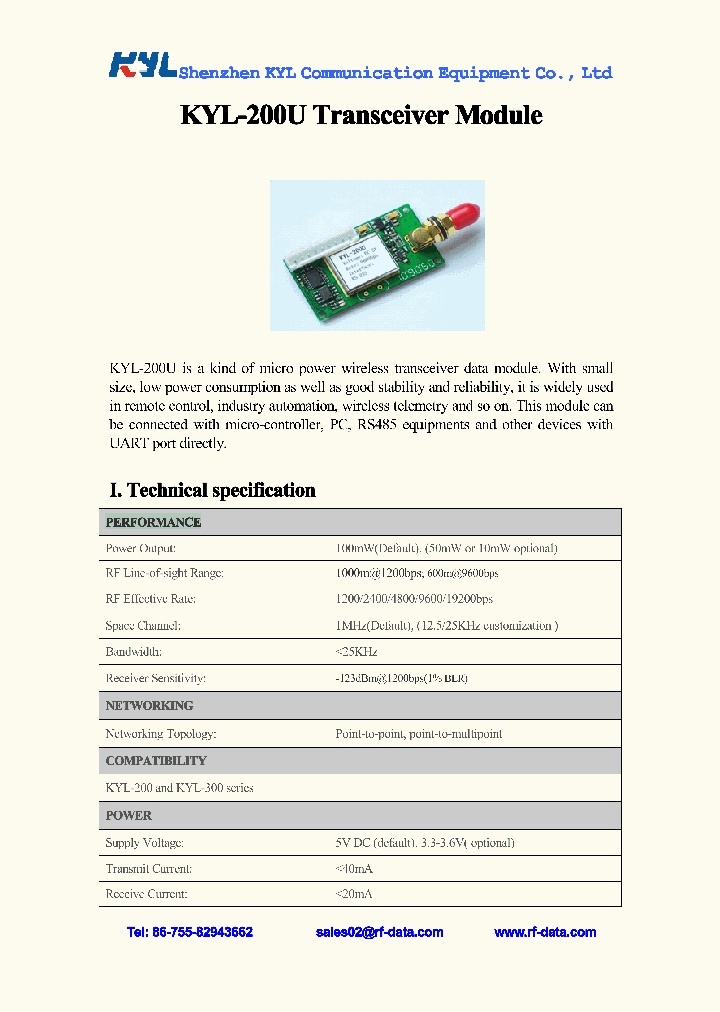 KYL-200U_2771865.PDF Datasheet