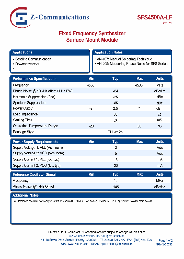 SFS4500A-LF11_2774891.PDF Datasheet