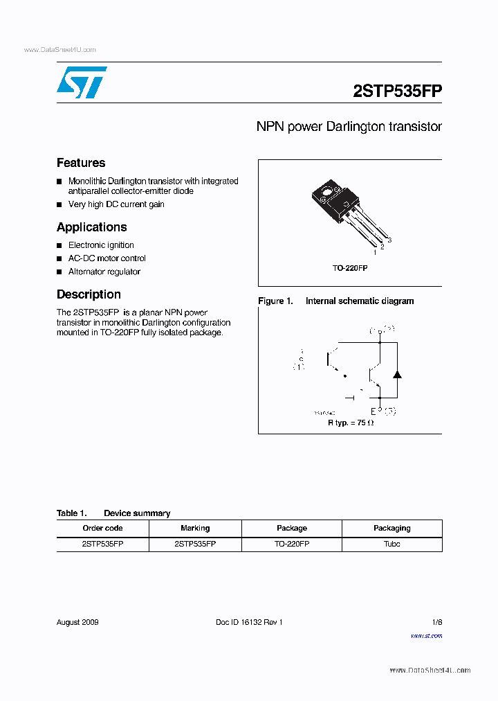 2STP535FP_2781485.PDF Datasheet