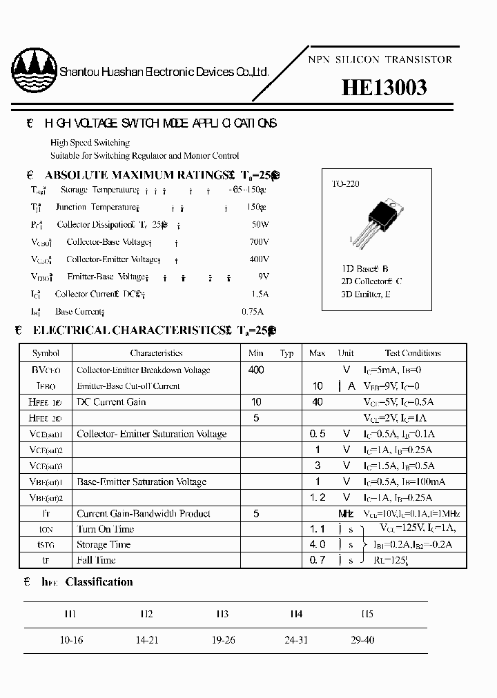 HE13003_2785341.PDF Datasheet