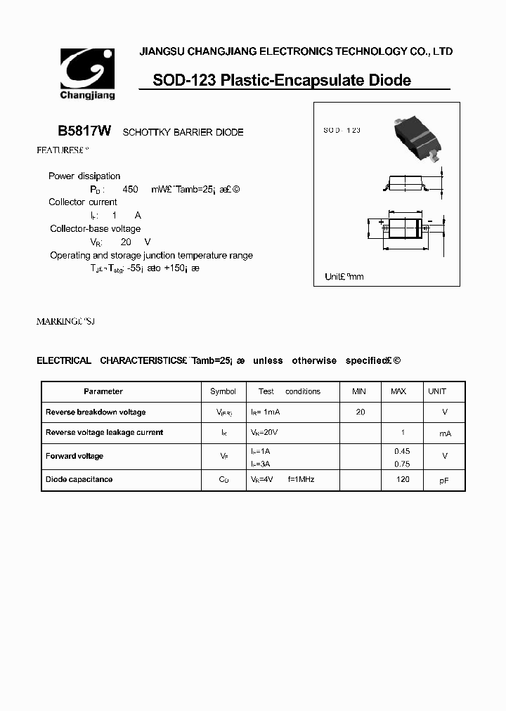 B5817W-SOD-123_2803929.PDF Datasheet