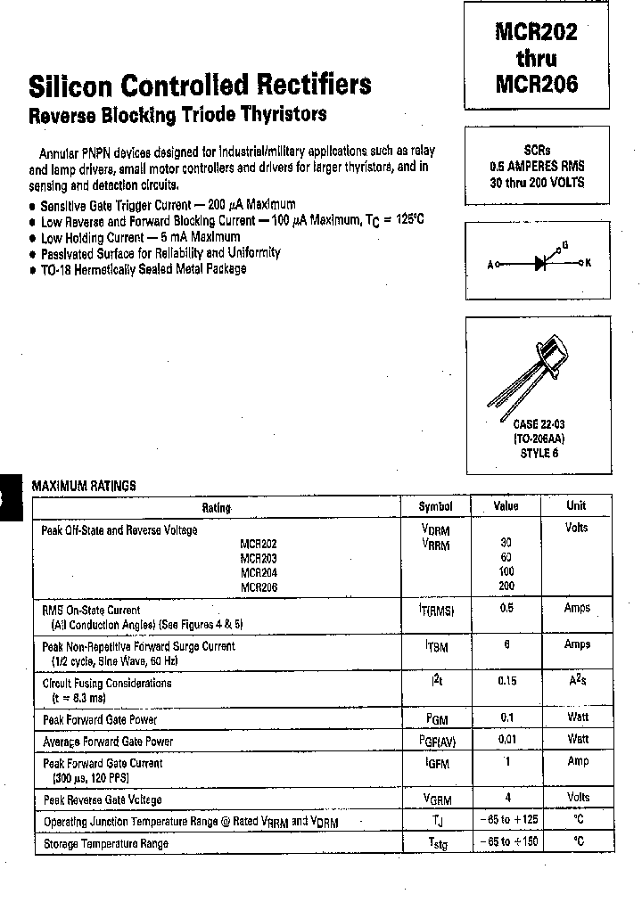 MCR202_2804615.PDF Datasheet