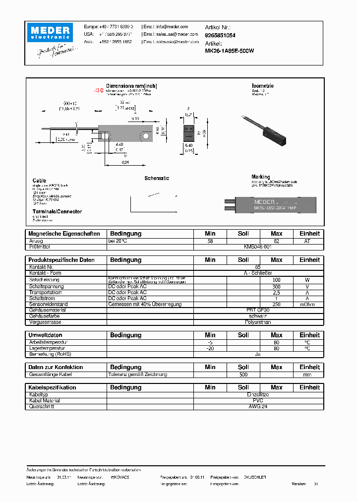 MK26-1A85E-500WDE_2840043.PDF Datasheet