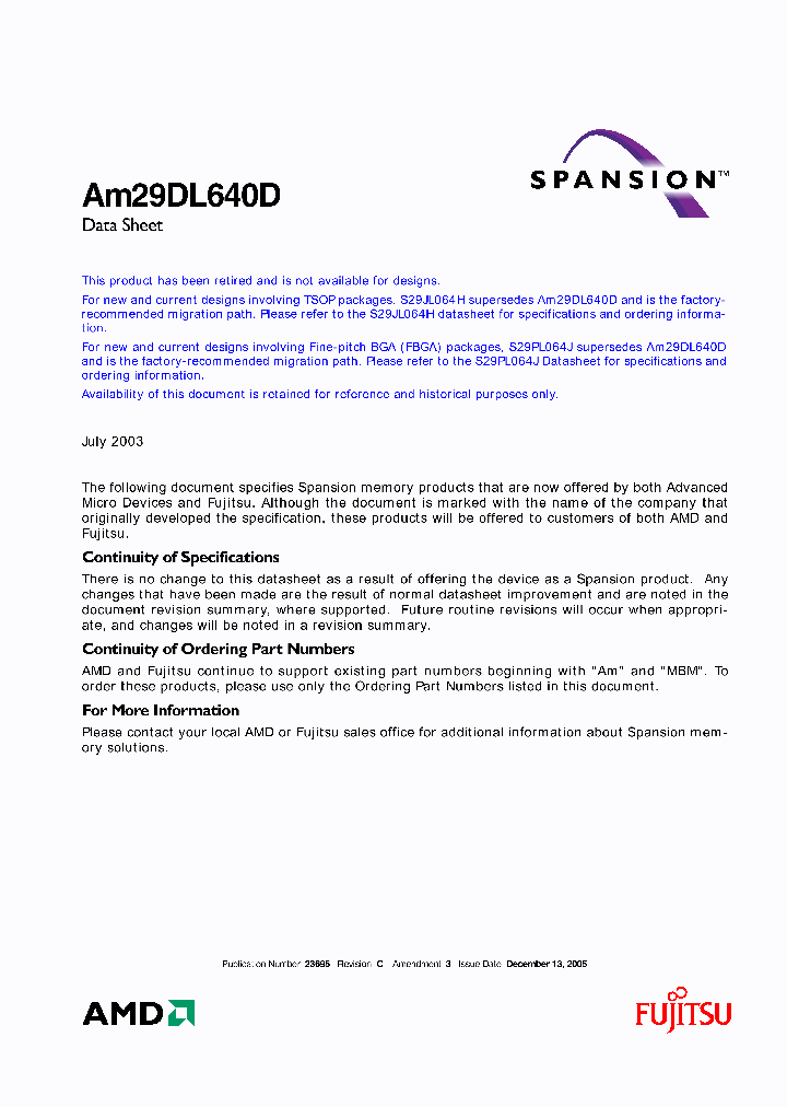 AM29DL640D35EKN_2839916.PDF Datasheet