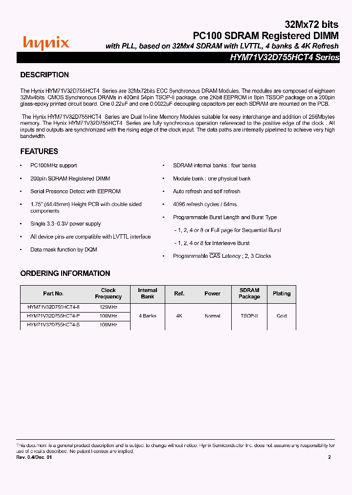 HYM71V32D755HCT4_2846601.PDF Datasheet
