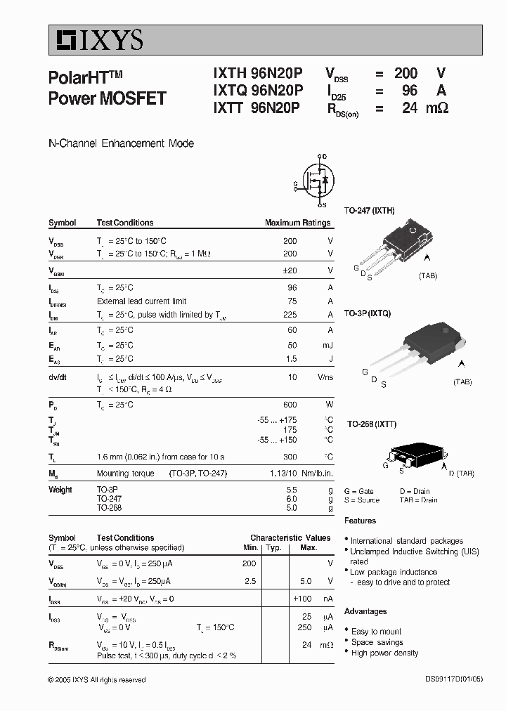 IXTQ96N20P_2856622.PDF Datasheet