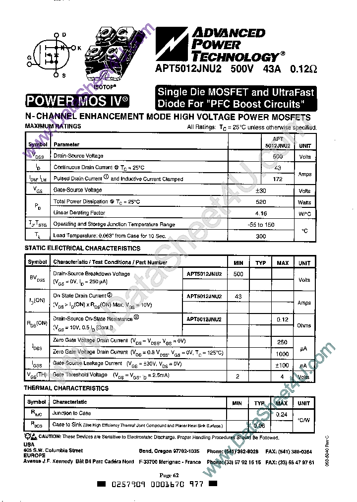 APT5012JNU2_2856949.PDF Datasheet