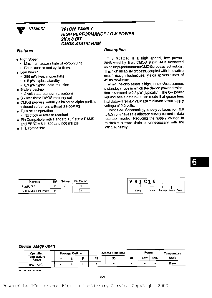 V61C16F45L_2856980.PDF Datasheet