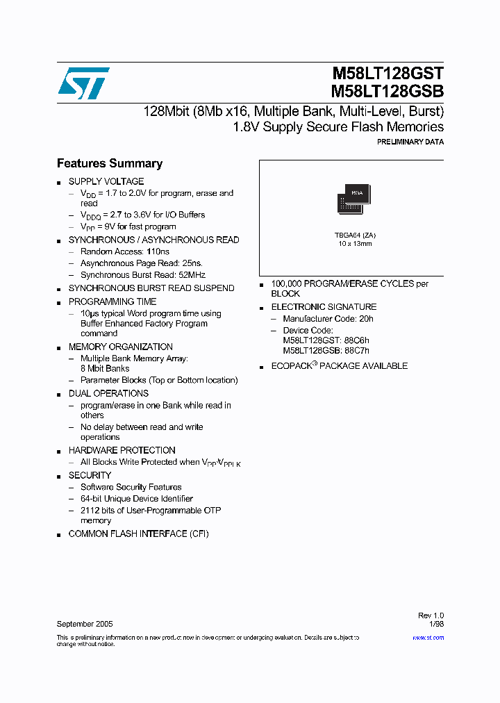 M58LT128GST1ZA5E_2883963.PDF Datasheet