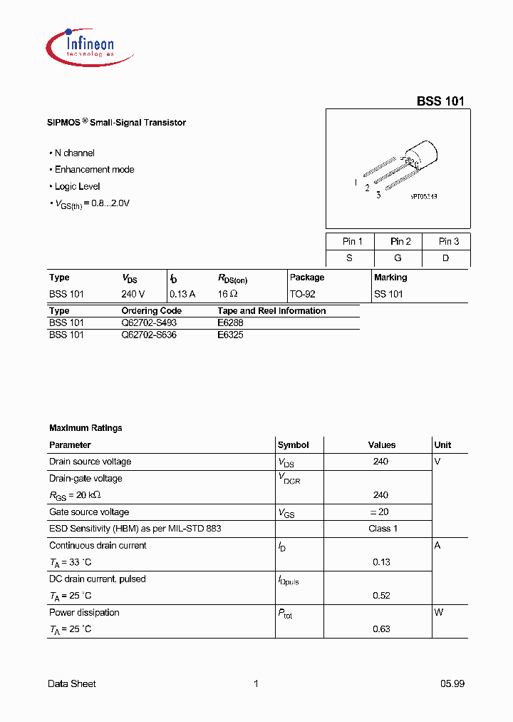 BSS101_2887298.PDF Datasheet