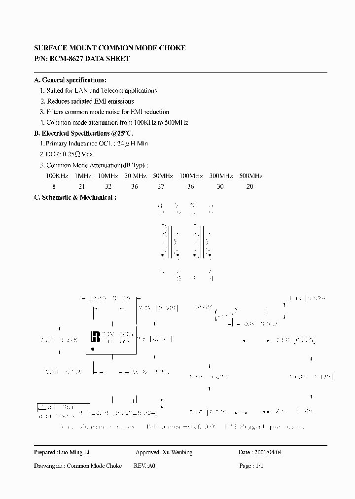 BCM-8627_2901563.PDF Datasheet