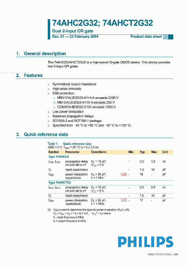 74AHC2G32_2943663.PDF Datasheet