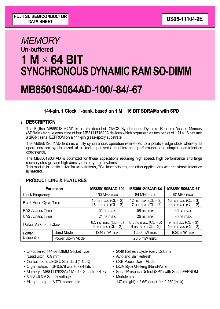 MB8501S064AD-100_2944462.PDF Datasheet