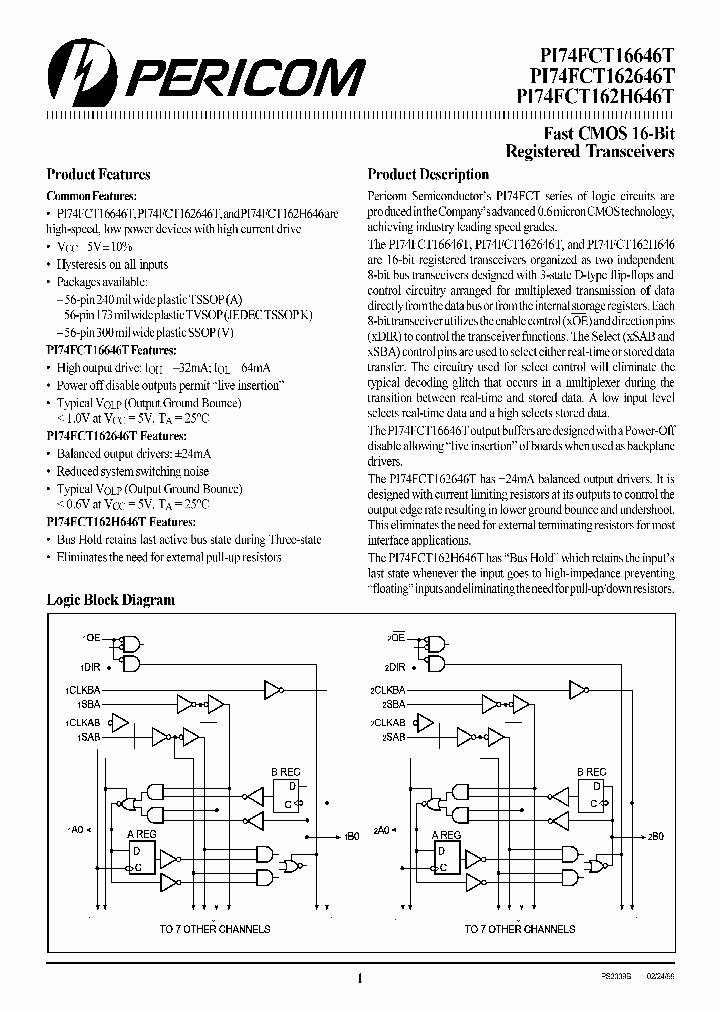 PI74FCT162H646CTV_2946595.PDF Datasheet