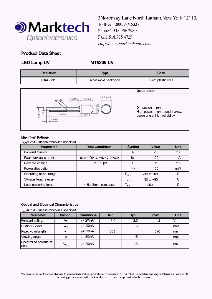 MT5365-UV_2954308.PDF Datasheet