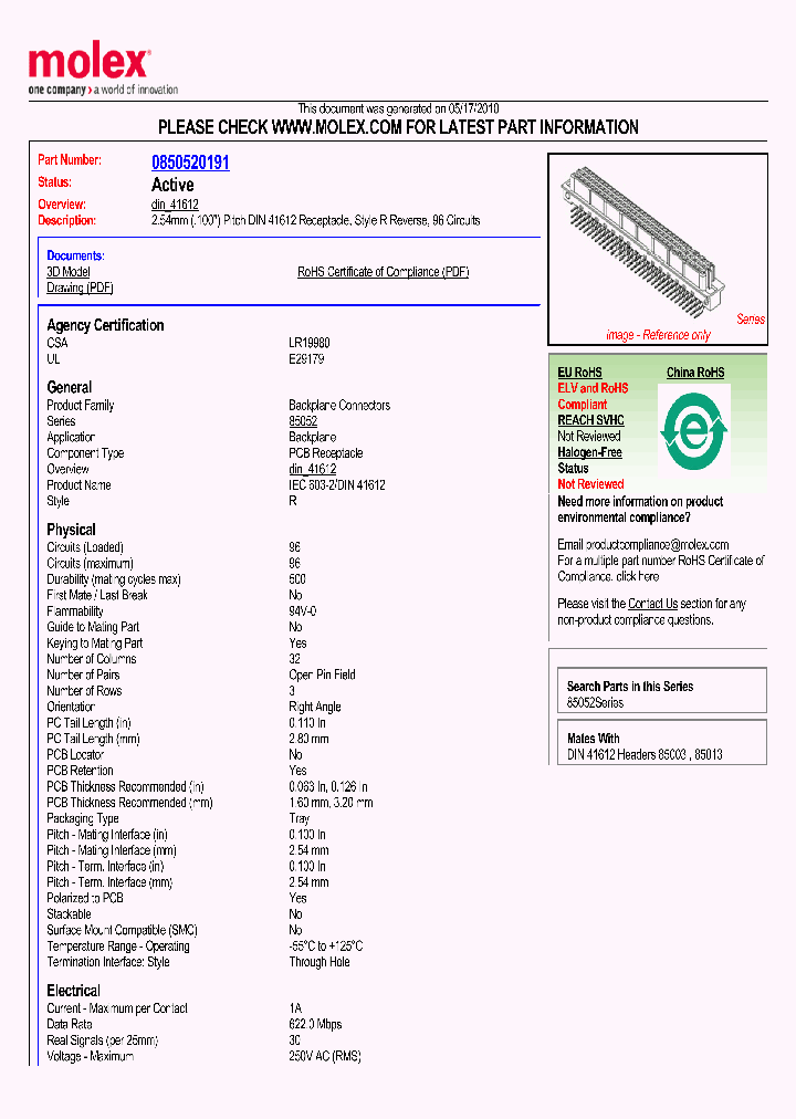 85052-0191_2973563.PDF Datasheet