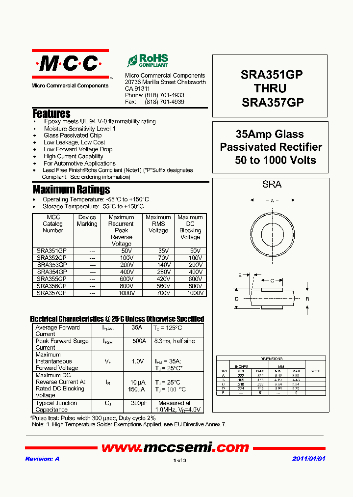 SRA353GP_2990189.PDF Datasheet