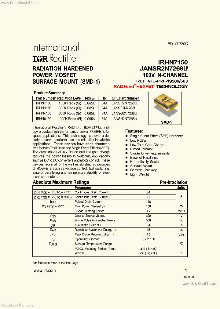 IRHN3150_3003179.PDF Datasheet