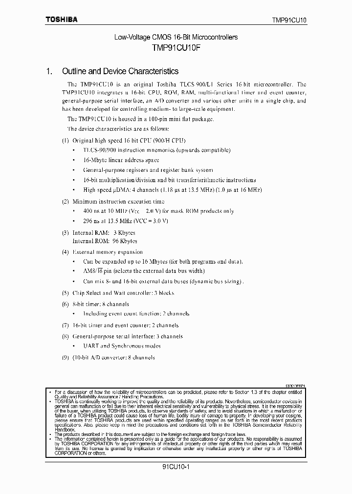 TMP91CU10F_3008823.PDF Datasheet