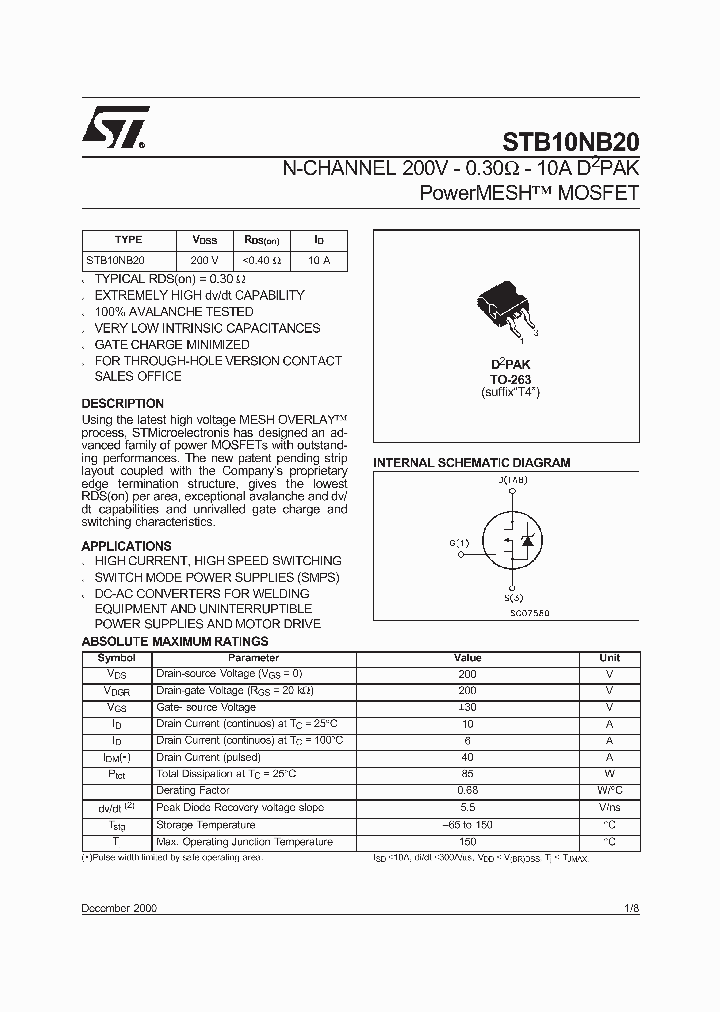 STB10NB20T4_3020194.PDF Datasheet