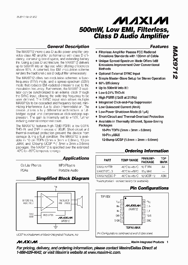 MAX9712_3030211.PDF Datasheet