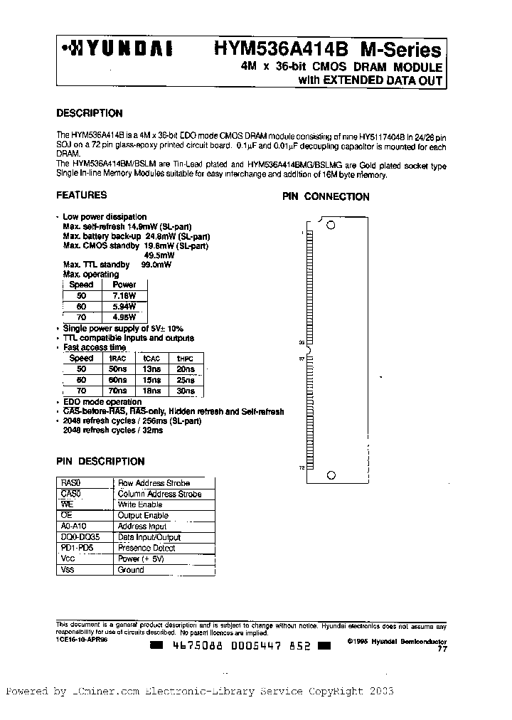 HYM536A414BSLMG-60_3084887.PDF Datasheet