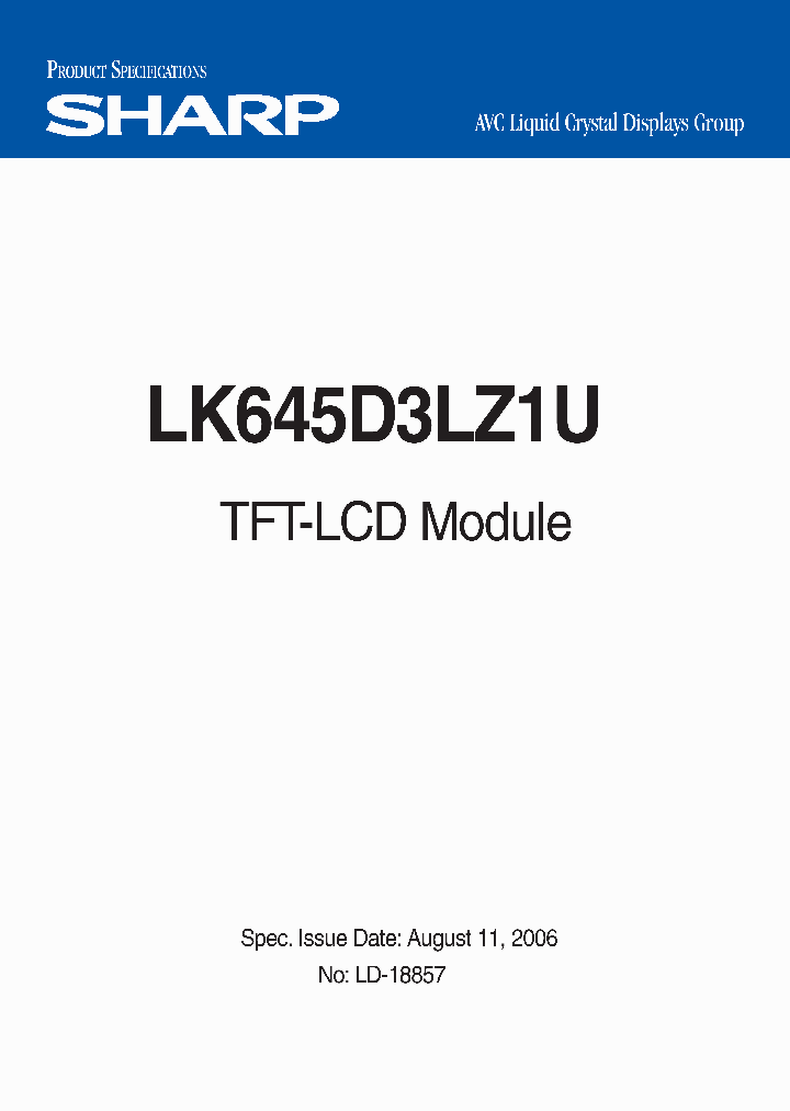 LK645D3LZ1U_3088203.PDF Datasheet